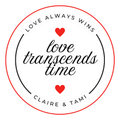 3" x 3" magnet - Love Transcends Time